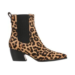 SARTO by Franco Sarto Vianca Leopard Genuine Calf Hair Bootie – Sz 9